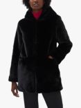 James Lakeland Faux Fur Coat, Black, Black