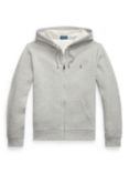 Ralph Lauren Double Knit Mesh Full Zip Hoodie, Grey