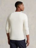 Ralph Lauren Slim Fit Textured Cotton Sweater, Antique Cream