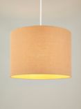 John Lewis Sophia Pure Linen Lampshade, Caramel