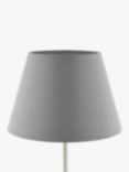 John Lewis Sophia Pure Linen Tapered Lampshade, Grey