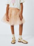 John Lewis Kids' Tulle Spot Skirt, Peach