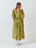 Batsheva x Laura Ashley Fells Fairford Floral Midi Dress, Yellow/Multi