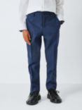 John Lewis Heirloom Collection Kids' Check Suit Trousers, Navy