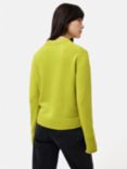 Jigsaw Compact Wool Crew Jumper, Lime