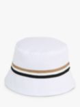 BOSS Baby Reversible Bucket Hat, White/Brown