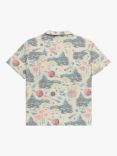 Element Kids' Thalweg Linen Blend Short Sleeve Shirt, Beige/Multi