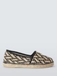 John Lewis Kamelia Woven Casual Espadrilles, Black