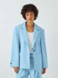 Equipment Cedric Oversized Wool Blend Blazer, Dream Blue