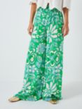Fabienne Chapot Palapa Floral Print Trousers, Green Apple/Grass