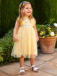 JoJo Maman Bébé Baby Floral Tulle Party Dress, Yellow