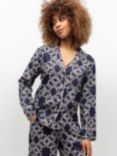 Cyberjammies Chain Shirt Pyjama Top, Navy