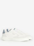 Barbour Celeste Leather and Suede Trainers, White/Chambray