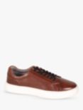 Silver Street London Amen Collection Cavan Leather Trainers, Brown
