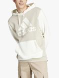 adidas Essentials Big Logo Hoodie, Putty Grey/Off White