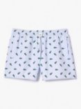 Lacoste Crocodile Print Swim Trunks, Multi