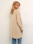 KAFFE Emria Knit Cardigan, Feather Gray