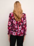 KAFFE Tanya Print Shirt, Pink Faded Flower
