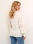 KAFFE Liola Lace Knit Balloon Sleeve Jumper