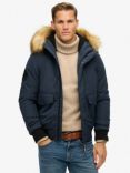 Superdry Hooded Everest Puffer Bomber Jacket, Navy