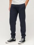 Superdry Logo Embroidered Cotton Blend Joggers, Eclipse Navy
