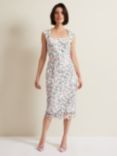 Phase Eight Diana Floral Lace Dress, Multi