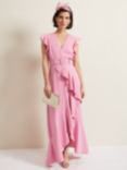 Phase Eight Phoebe Frill Maxi Dress, Pink