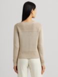 Lauren Ralph Lauren Jinhala Cotton Blend Boatneck Jumper, Explorer Sand