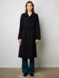 Gerard Darel Neissa Wool Blend Coat, Navy