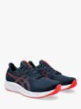 ASICS PATRIOT 13 Men's Running Shoes, Blue/Sunrise Red