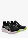 ASICS GEL-NIMBUS 26 Women's Running Shoes, Black/Neon Lime