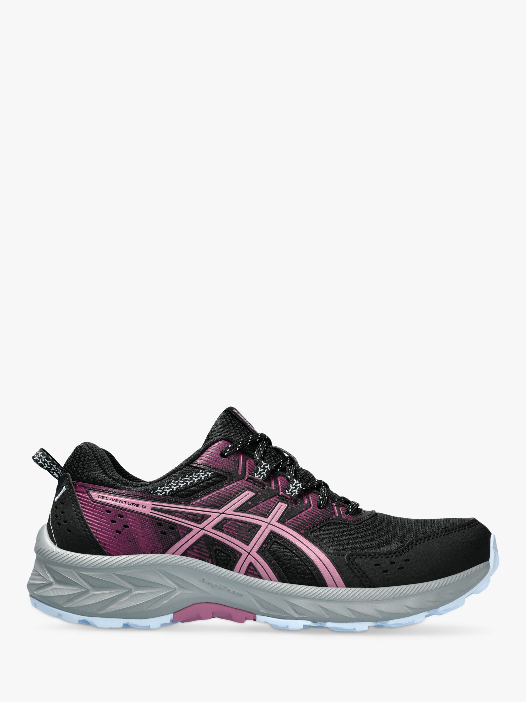 ASICS GEL-VENTURE 9 Women's Trail Running Shoes, Black/Berry, 4.5