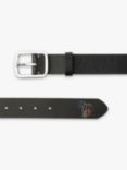 Paul Smith Zebra Leather Belt, Black