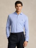 Ralph Lauren Herringbone Jacquard Knit Shirt, Blue