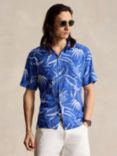 Ralph Lauren Classic Fit Hoffman Print Camp Shirt, Blue/White
