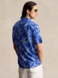 Ralph Lauren Classic Fit Hoffman Print Camp Shirt, Blue/White