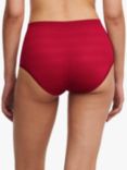 Chantelle Soft Stretch Stripes High Waist Brief, Passion Red