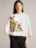 Ted Baker Laurale Floral Sweater, White