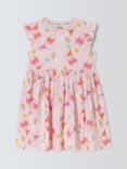 Brand Threads Kids' Peppa Pig Print Dress, White/Pink