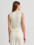 Lauren Ralph Lauren Linen Blend Twill Vest, Natural Cream