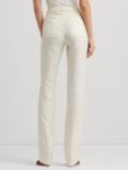 Lauren Ralph Lauren Yonya Linen Blend Twill Trousers, Natural Cream