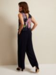 Phase Eight Agnes Floral Overlay Jumpsuit, Navy/Multi