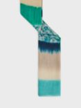 Gerard Darel Phoebe Silk Blend Tie Dye Scarf, Emerald/Multi