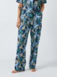 AND/OR Botanical Crane Pyjama Bottoms, Navy/Multi