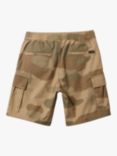 Quicksilver Kids' Oganic Cotton Blend Taxer Cargo Walk Shorts, Camo