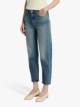7 For All Mankind Malia Luxe Vintage Tapered Leg Jeans, Mid Blue