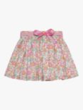 Trotters Kids' Liberty's Betsy Bow Floral Print Skirt, Coral