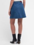 Barbour International Lorimer Denim Mini Skirt, Authentic Wash