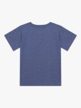 Trotters Kids' Sebastian Car T-Shirt, Denim Blue Marl