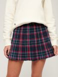 Superdry Mid Rise Check Mini Skirt